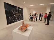 upokeimenon (underwater) - the exhibition at the second floor with francesco fossati's sculptures - photo giacomo de donà