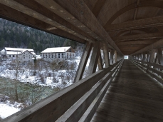 imperina valley, admittance bridge to the area, photo by giacomo de dona