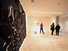upokeimenon (underwater) - the exhibition at the second floor with Nebojsa Despotovic's painting - photo giacomo de donà