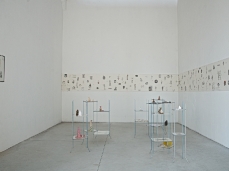 Barbara Taboni, MiniMe, installation, paper, ceramic, Plexiglas, steel, variable sizes, 2011 – photo by a. montresor