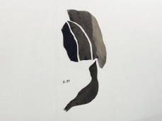 Cristian Chironi, Data (Monte Bianco), Paper, 3M Re Mount, plexiglass, acciaio inox spazzolato,  90x95x12cm, 2012 (part.)