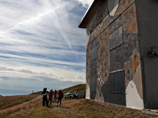 opening di open in painting,brigata alpina cadore mountain hut, 1st september 2013, kabu wall, photo by g. de donà