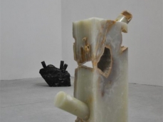 paolo gonzato, senza titolo, carotatura su marmo del portogallo, dimensioni variabili, 2011, foto e. bertaglia