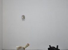 paolo gonzato, allestimento nel padiglione pavione (mostra Azimut, a cura di alice ginaldi) foto e. bertaglia