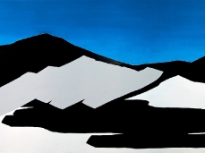 priscilla tea - untitled (mountain II), 2011, acrylic and paste on canvas, 200x300