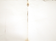 denis riva, acrilico, china, lievito madre su carta bruciata, (part.) - foto courtesy dell'artista