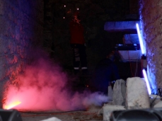 fuocoapaesaggio - la performance di mario tomè con demis.  foto: brando prizzon