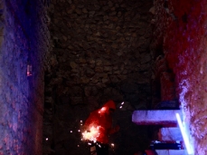 fuocoapaesaggio - la performance di mario tomè con demis.  foto: brando prizzon