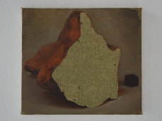 manuele cerruti, conferire fissità alla trasparenza, olio su lino, 26,5x30 cm, 2010, courtensy amc collezione coppola - foto a. montresor