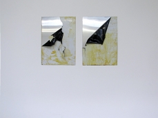 nicola genovese, Under the carpet #1, alluminio, carta adesiva, acido, 2012