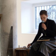due di due, 9 novembre 2014, casso, sandra hauser in azione nello spazio - foto s. moras