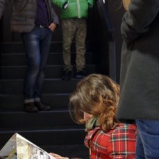 due di due, 9 novembre 2014, casso, sandra hauser e fabrizio de bon in azione nello spazio - foto s. moras
