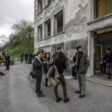 vajont 2015 - progetti, 2 maggio 2015 a casso - foto giacomo de donà