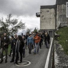 vajont 2015 - progetti, 2 maggio 2015 a casso - foto giacomo de donà