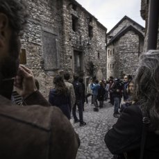vajont 2015 - progetti, 2 maggio 2015 a casso - nel borgo - foto giacomo de donà
