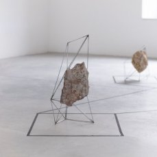 Alberto Bettinetti Tentativi di geometrizzazione, elementi naturali, acciaio, saldatura ossiacetilenica, 2016