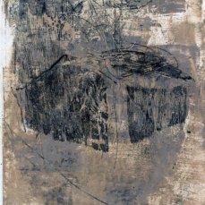 andrea grotto - disegno della serie walking l, tecnica mista su carta, 21x29,7 cm, 2012