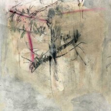 andrea grotto - disegno della serie walking ll, tecnica mista su carta, 21x29,7 cm, 2013