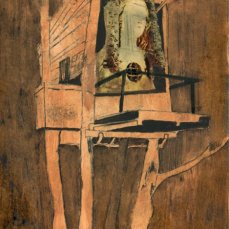 andrea grotto - disegno della serie walking ll, tecnica mista su carta, 21x29,7 cm, 2013