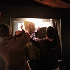 work in progress de \"i bareloi\" di mario tomè, museo etnografico \"al pojat\" di zoppè di cadore - foto a. ferrazza