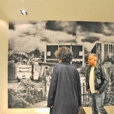 botto&bruno, just watching the trees and the leaves as they fall, opening de il meteorite in giardino - foto e. bertaglia