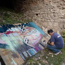 andrea visentini - campo di fiamma - forte di monte ricco - foto: luca vianello