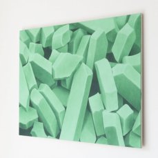 Fabiano Vicentini, Clasty, 70x100 cm, acrilico su tela, 2024