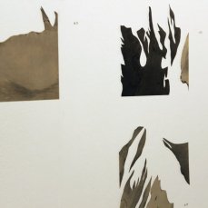 Cristian Chironi, Data (Monte Bianco), Paper, 3M Re Mount, plexiglass, acciaio inox spazzolato,  90x95x12cm, 2012 (part.)