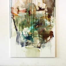 Tiziano Martini, When the snow melts, 2011, oil on canvas, cm 210x150