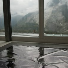 Dimitri Giannina, Genius loci, stampa a solvente su lucido, theremin, dimensioni variabili, 2012 -  foto Giacomo De Donà
