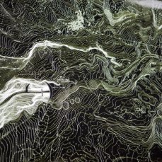 Dimitri Giannina, Genius loci, stampa a solvente su lucido, theremin, dimensioni variabili, 2012, part. - foto Giacomo De Donà