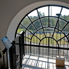 federica menin - belvedere - sass muss - 2011 - postazione all\'interno del padiglione sass de mura