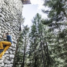 first borca boulder dolomiti contest - sopralluohi e prime prove di arrampicata - foto giacomo de donà