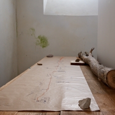 francesco bertelè, the secret garden, allestimento al piano interrato dell\'edificio pizzocco, foto a. montresor
