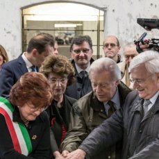Apertura Forte di Monte Ricco, taglio del nastro. Foto: Nicola Noro