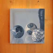 gabriele grones, porcelain, olio su tela,cm 20,5x20,5, 2013