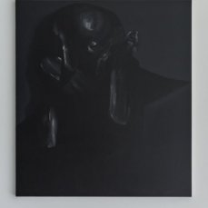Giuliano Sale - The big black V - Solo, a group exhibition - foto Nicola Noro