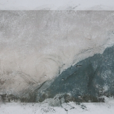 laura pugno, esitando III abrasione di stampa fotografica, 60x84 cm, 2011, foto a. montresor