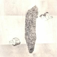 Elisa Bertaglia - Let’s make like a tree. And leaves - Serie Leaves of grass, 18x24 cm, oil, charcoal and pencil on paper, 2013, n. 10