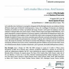 let’s make like a tree. and leaves._flyer retro