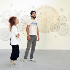 Marta AllegriSenza titolo installazione con rete metallica, misure variabili, 2006-2012