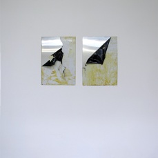 nicola genovese, Under the carpet #1, alluminio, carta adesiva, acido, 2012