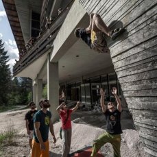 caldo il cielo su borca - 16 maggio 2015 - prove blocchi con party block - foto giacomo de dona\'