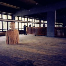 caldo il cielo su borca - 16 maggio 2015 - i lavori di fabiano de martin topranin alla colonia, \"imaginary friend\" - foto giacomo de dona\'