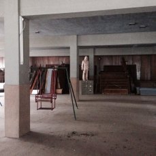 caldo il cielo su borca - 16 maggio 2015 - i lavori di fabiano de martin topranin alla colonia, \"urban hero\" - foto giacomo de dona\'