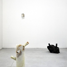 paolo gonzato, allestimento nel padiglione pavione (mostra Azimut, a cura di alice ginaldi; part.), foto e. bertaglia