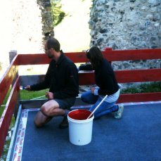 hannes egger, allestimento di performance, castello di andraz, foto michela DC