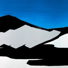 priscilla tea - untitled (mountain II), 2011, acrylic and paste on canvas, 200x300