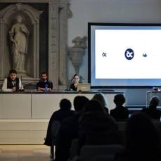Aula Magna ai Tolentini, presentazione di Progetto Borca, con Riccardo Caldura, docente dell\'Accademia di Belle Arti di Venezia e curatore - 30 ottobre 2015 - Foto: Brando Prizzon
