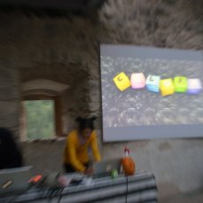 the zebra crossing, performance di COLORA, 10 agosto 2013, foto karin DC